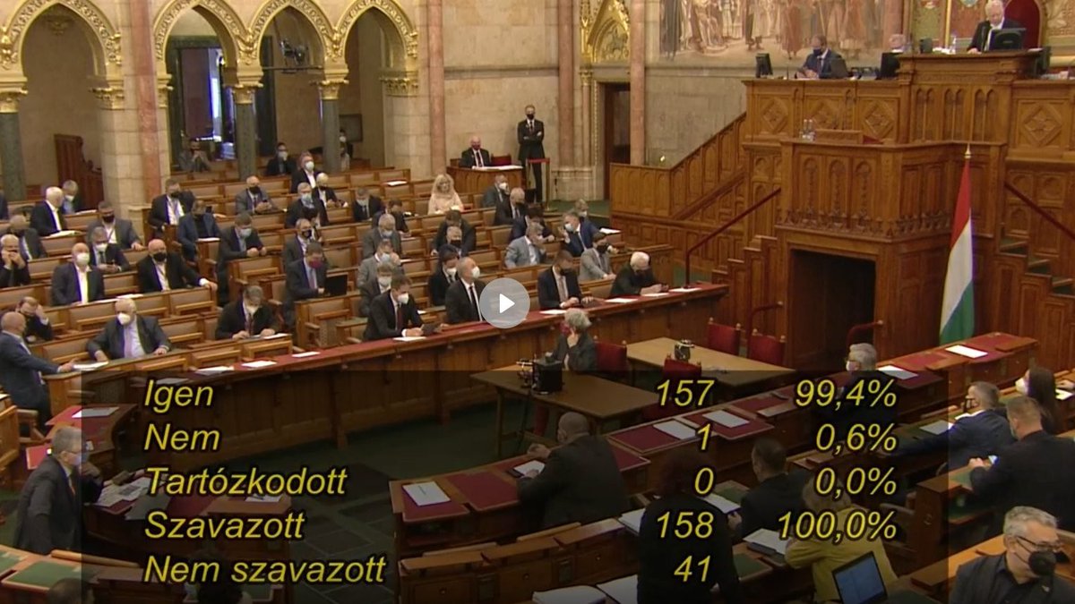 Vincze Loránt (@vinczelorant) on Twitter photo 🇭🇺📜🇪🇺 The Hungarian #Parliament adopted a resolution on <a href="/MSPI_EU/">#MinoritySafePack Initiative</a> with a huge majority of 157 in favour, 1 against: "It is shocking & unacceptable that <a href="/EU_Commission/">European Commission</a> rejected the initiative entirely, disregarding <a href="/Europarl_HU/">Az Európai Parlament Magyarországon</a>'s supportive resolution and the will of EU citizens." 🇭🇺📜🇪🇺 The Hungarian #Parliament adopted a resolution on <a href="/MSPI_EU/">#MinoritySafePack Initiative</a> with a huge majority of 157 in favour, 1 against: "It is shocking & unacceptable that <a href="/EU_Commission/">European Commission</a> rejected the initiative entirely, disregarding <a href="/Europarl_HU/">Az Európai Parlament Magyarországon</a>'s supportive resolution and the will of EU citizens."