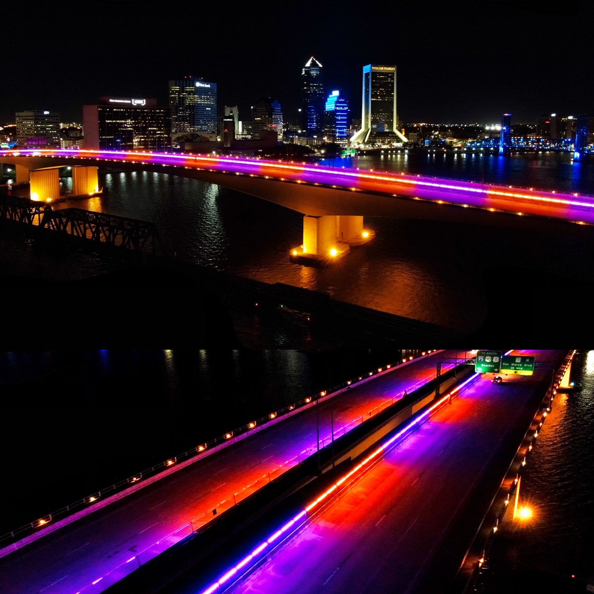 Lenny Curry (@lennycurry) on Twitter photo I asked my team and <a href="/JTAFLA/">Jacksonville Transportation Authority (JTA)</a> to light up our downtown Acosta Bridge, Purple & Orange tonight, on the eve of the #NFLDraft. Letās bring QB1 home to @cityofjax. <a href="/ClemsonFB/">Clemson Football</a> <a href="/nflnetwork/">NFL Network</a> <a href="/thecheckdown/">The Checkdown</a> <a href="/NFL/">NFL</a> <a href="/gmfb/">Good Morning Football</a> #GMFB #Jaguars #DTWD hereās a preview of the skyline tonight. I asked my team and <a href="/JTAFLA/">Jacksonville Transportation Authority (JTA)</a> to light up our downtown Acosta Bridge, Purple & Orange tonight, on the eve of the #NFLDraft. Letās bring QB1 home to @cityofjax. <a href="/ClemsonFB/">Clemson Football</a> <a href="/nflnetwork/">NFL Network</a> <a href="/thecheckdown/">The Checkdown</a> <a href="/NFL/">NFL</a> <a href="/gmfb/">Good Morning Football</a> #GMFB #Jaguars #DTWD hereās a preview of the skyline tonight.
