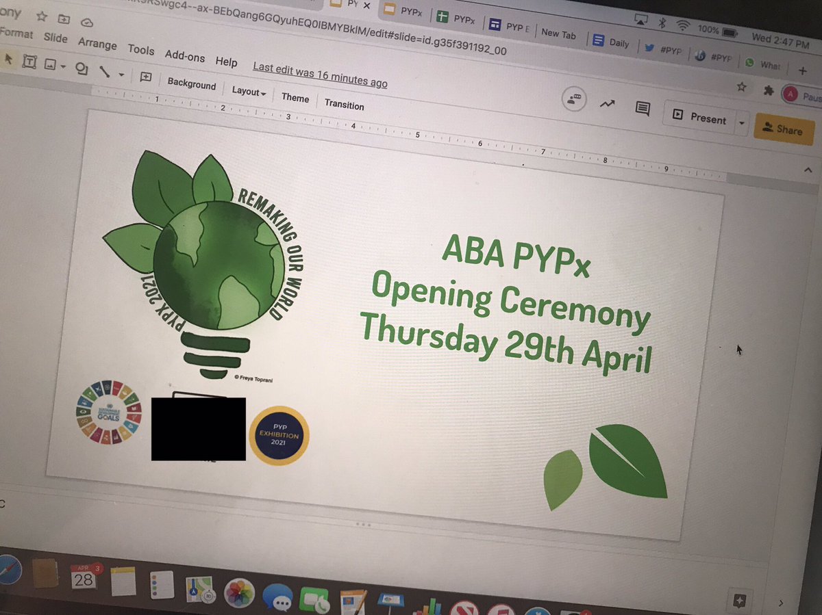 Testing the LIVE stream for our #PYPX2021 Opening Ceremony!! It’s getting exciting! #ABAOman #ABALearns
