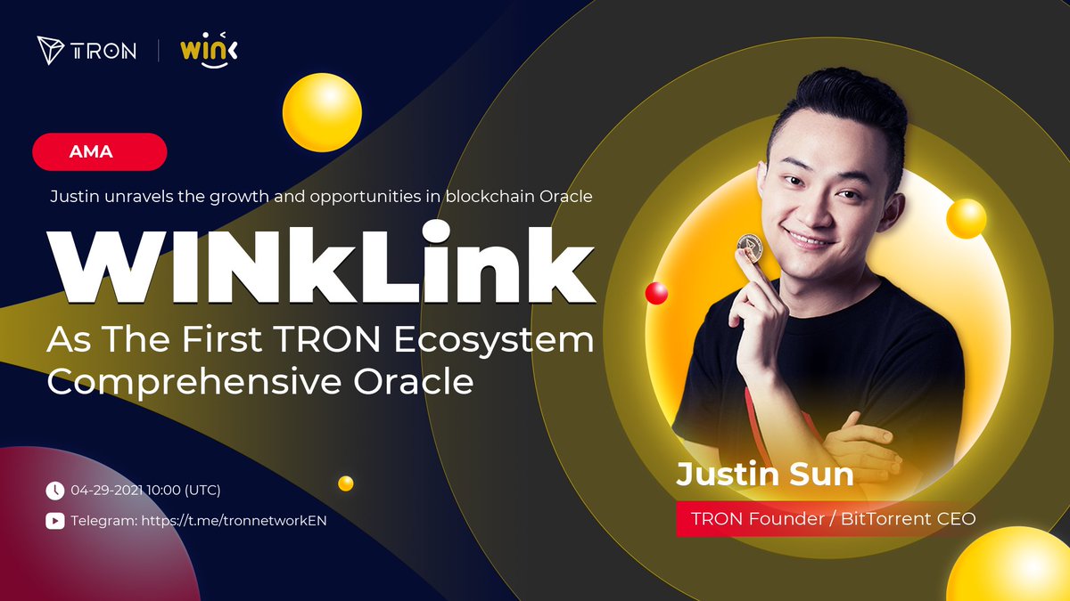 trondao's tweet photo. 🎊Welcome @WinkLink_Oracle to become the First #TRON ecosystem comprehensive #Oracle 

🤗Join us on 29 April at 10:00 AM UTC for an AMA in the TRON English Telegram group with @justinsuntron , and learn more about the development  and future of #Oracle.

📍https://t.co/xwH4Ibhg73 https://t.co/Str3VX3bvh