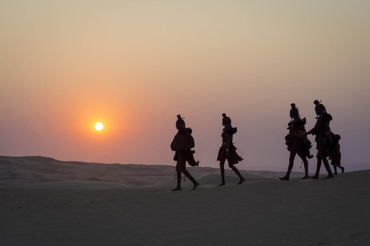 Venture into Kaokoland to see an Africa untouched by the modern age where the tiny human population is predominately Himba, ochred and braided guardians of their desert home, who drift in search of elusive grazing for their cattle 6/