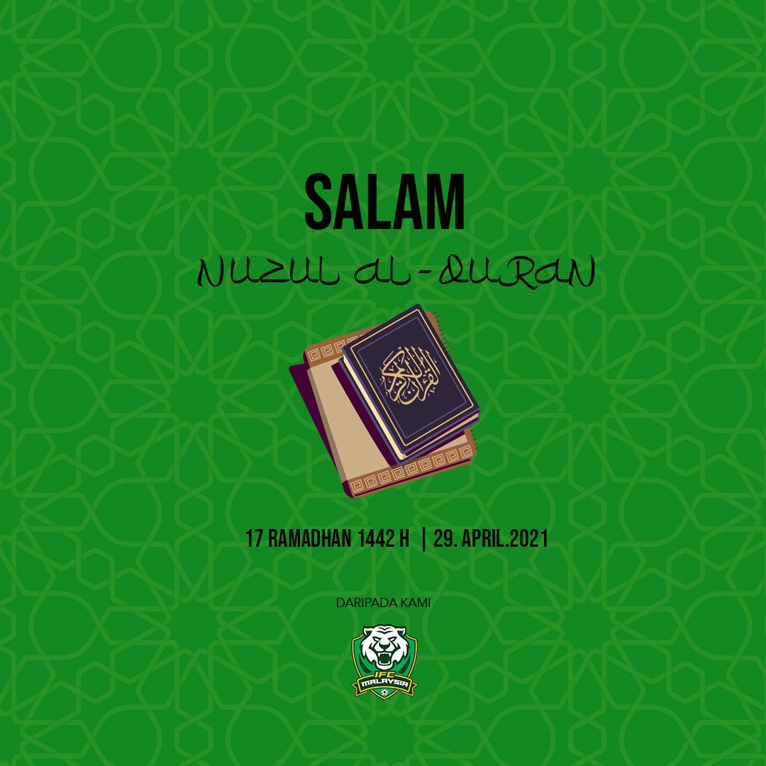 Salam Nuzul Al-Quran

MIGHTY TIGERS
#wewontquitwetryharder