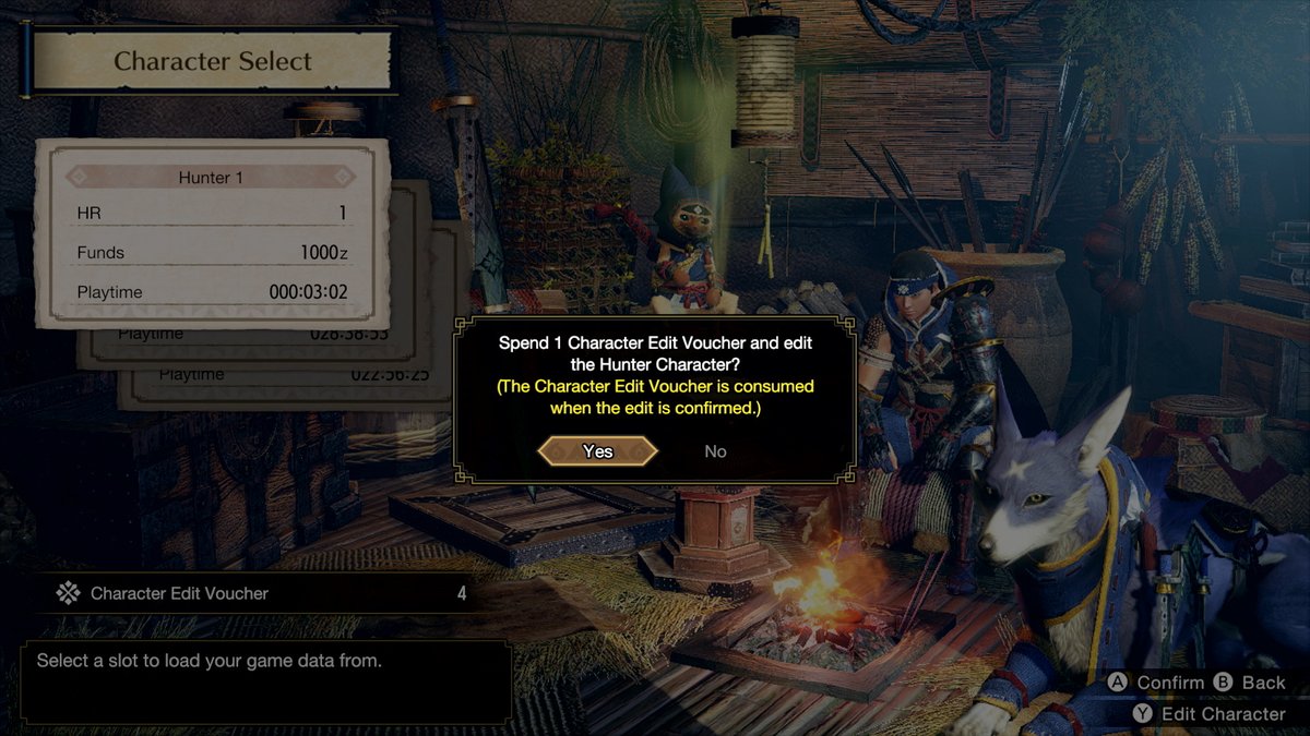 Monster Hunter Information_EN on Twitter "Character Edit Vouchers