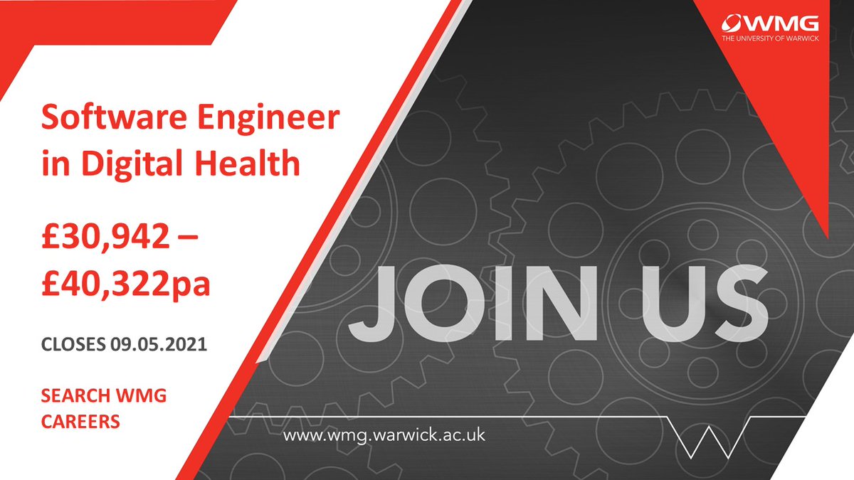 IDH Warwick (@idhwarwick) on Twitter photo We are recruiting a Software Engineer at the Institute of Digital healthcare (see bit.ly/2QLjrAS) to work on the H2020 @adlife_project innovative software development work #digitalhealth #recruiting
<a href="/IDHwarwick/">IDH Warwick</a> <a href="/wmgwarwick/">WMG</a>
Contact Prof Theo Arvanitis <a href="/TheoArvanitis/">Prof Theo Arvanitis</a> We are recruiting a Software Engineer at the Institute of Digital healthcare (see bit.ly/2QLjrAS) to work on the H2020 @adlife_project innovative software development work #digitalhealth #recruiting
<a href="/IDHwarwick/">IDH Warwick</a> <a href="/wmgwarwick/">WMG</a>
Contact Prof Theo Arvanitis <a href="/TheoArvanitis/">Prof Theo Arvanitis</a>