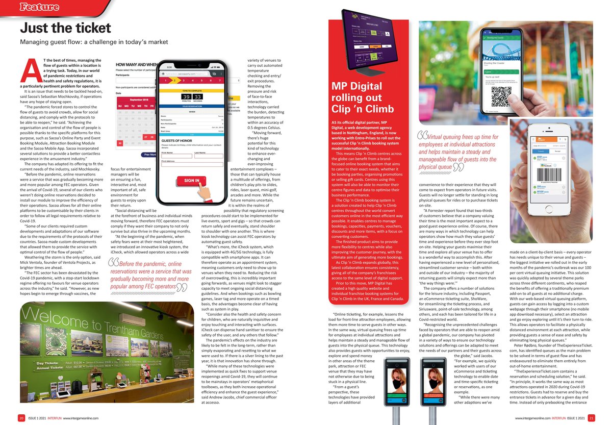 Green 4 (@green4solutions) on Twitter photo We were featured in @Intergamefun magazine looking at how to manage guest flow. With the majority of bookings now online your booking journey is where the experience starts and vital to get right.
Read feature here (p20-22) - edition.pagesuite-professional.co.uk/html5/reader/p…
#visitorattractions #leisure We were featured in @Intergamefun magazine looking at how to manage guest flow. With the majority of bookings now online your booking journey is where the experience starts and vital to get right.
Read feature here (p20-22) - edition.pagesuite-professional.co.uk/html5/reader/p…
#visitorattractions #leisure