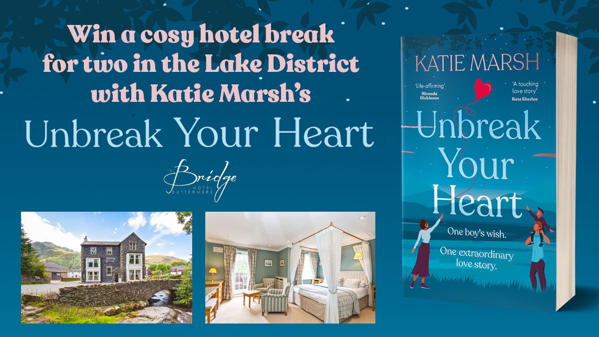 TeamBookends's tweet image. We're so excited for @marshisms’s gorgeous and emotional new love story, #UnbreakYourHeart!

And if you pre-order now, you can enter to win a cosy winter break in the Lake District with @BridgeLakes, worth £260!

Find out more here &amp;gt; fal.cn/3f11B