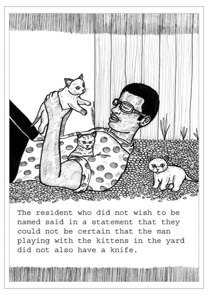 ‘The Witness Said’ is a series by Josef Cabey that investigates instances of racial profiling of black men in the UK. 
seasbrighton.org/post/the-face-…
#exhibitionlaunch #kittens 
<a href="/ryanpeterfrench/">Ryan</a>
@SkeletonParent <a href="/SpacePupSilver/">Silver✨find me on blue sky✨</a> <a href="/SistersUncut/">Sisters Uncut</a> <a href="/brightfest/">Brighton Festival</a> <a href="/TugbaTirpan/">Tuğba</a> <a href="/ryanpeterfrench/">Ryan</a>
