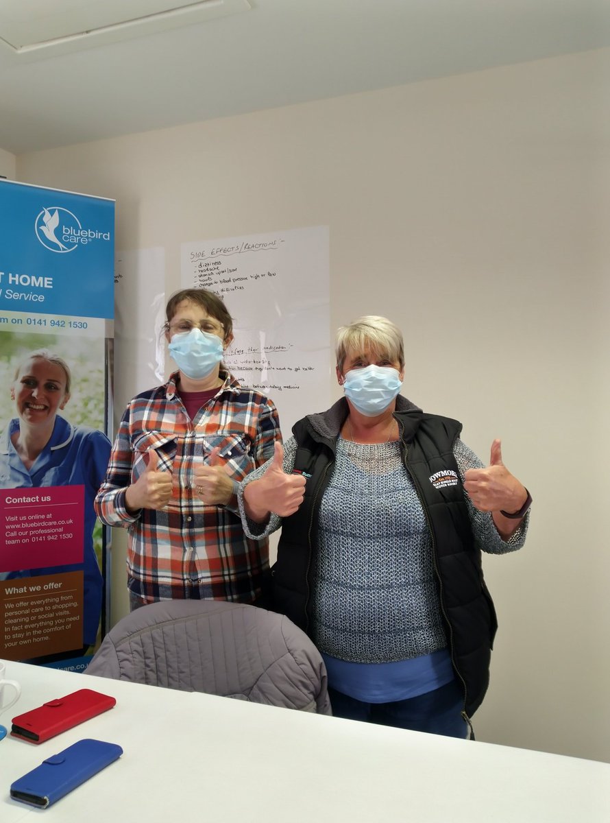 Congratulations to Alison &amp; Mary on passing Medication Training today.