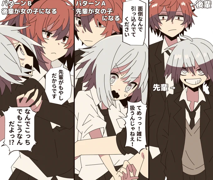 凸凹コンビのどっちかが女の子になるという安易な展開が大好きです 