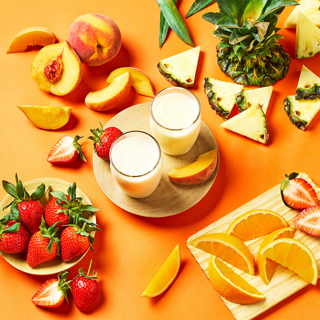 Vibrant shots for the Nourish range from <a href="/Morrisons/">Morrisons</a>, with refreshing Skyr, Kefir yoghurts, and fat-free yoghurt drinks to get us all thinking about a health kick. A great way to visually communicate the zest and zing!

#ContentCreation #FootPhotography