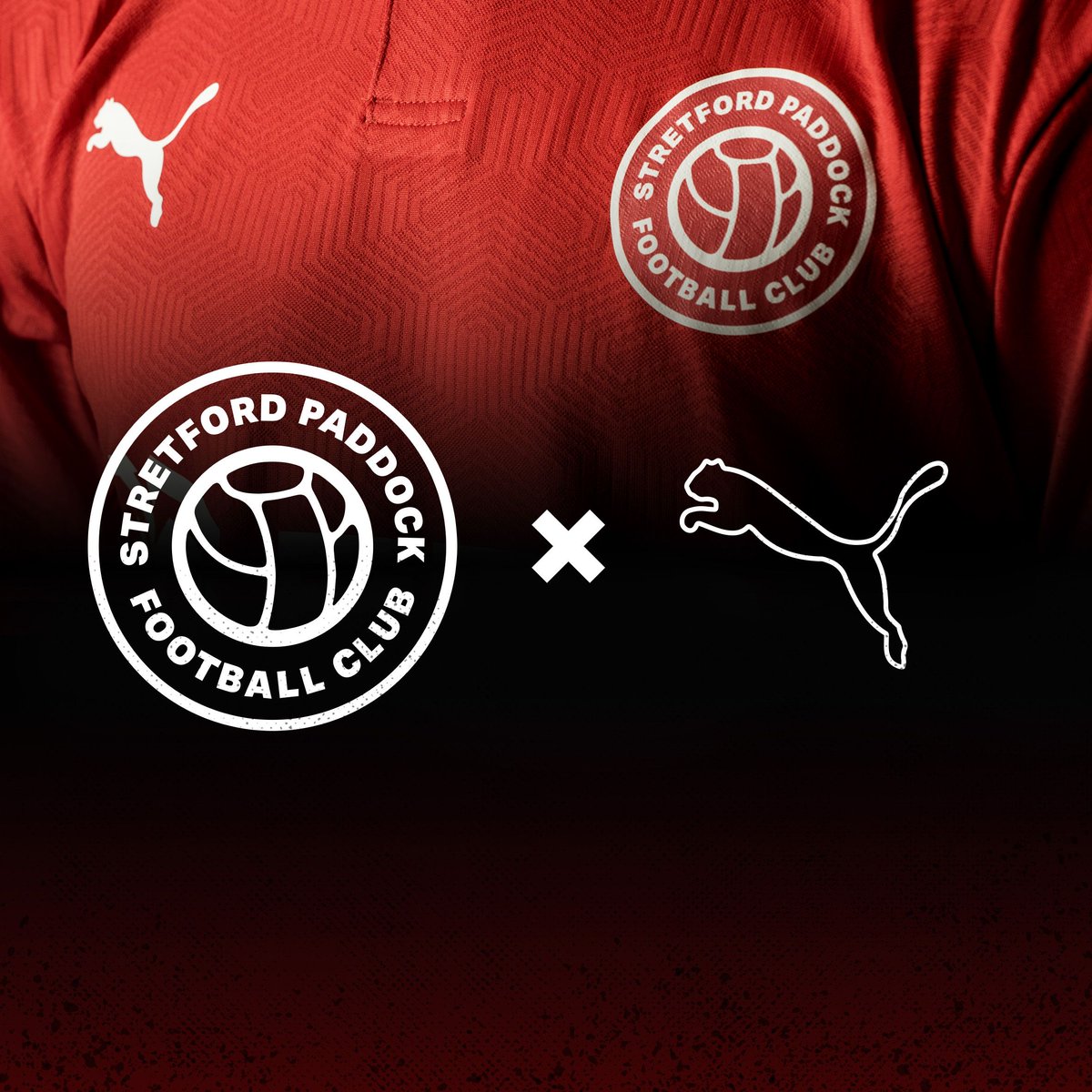 SPaddockFC's tweet photo. 🚨 BREAKING NEWS 🚨

Stretford Paddock FC today announce a four-year partnership with Puma Teamwear!

Read all about the new partnership here; https://t.co/6RWhlGEVX7

#UpThePaddock https://t.co/1oxrRGfHPu
