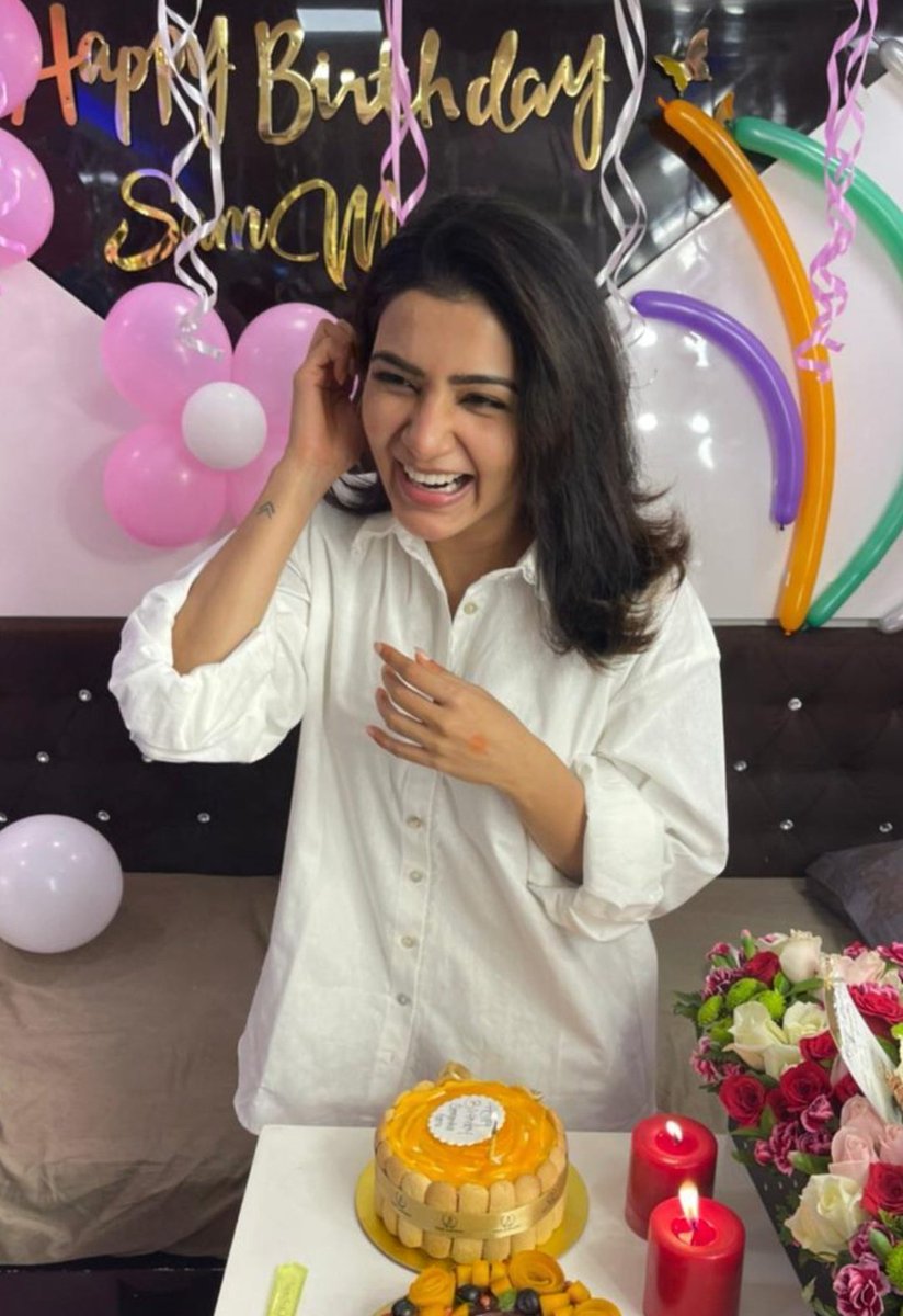 RT @ChennaiTimesTOI: Here are pictures from @Samanthaprabhu2's birthday celebration https://t.co/aVNaNwxtie