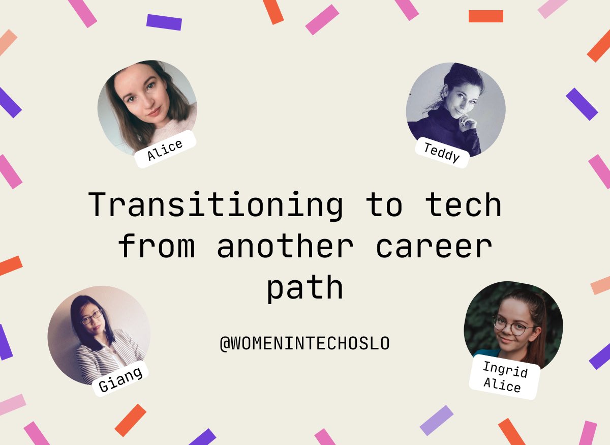 Are you interested in #transitioning to tech from other career? 🚀 Join us today, April 28th, on Clubhouse at 20.30 (CET). 
ios.joinclubhouse.com/event/m38DV2bZ
#witoslo #womenintech #networking #tech #clubhouse