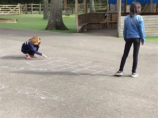 Year 6 <a href="/FrenshamJuniors/">Frensham Heights Junior School</a> were hopping mad this week, playing hopscotch in the sunshine while learning numbers in Spanish! <a href="/FrenshamHeights/">Frensham Heights</a> #lovelanguages