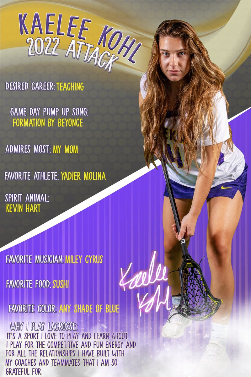 It’s Game Day! Today we play Cor Jesu at home. Our game day player spotlight is attacker Kaelee Kohl. Kaelee is a quick and fast attacker who is very agile on her feet! She is also a great teammate who is always positive and encouraging the team. We 💜 Kaelee!