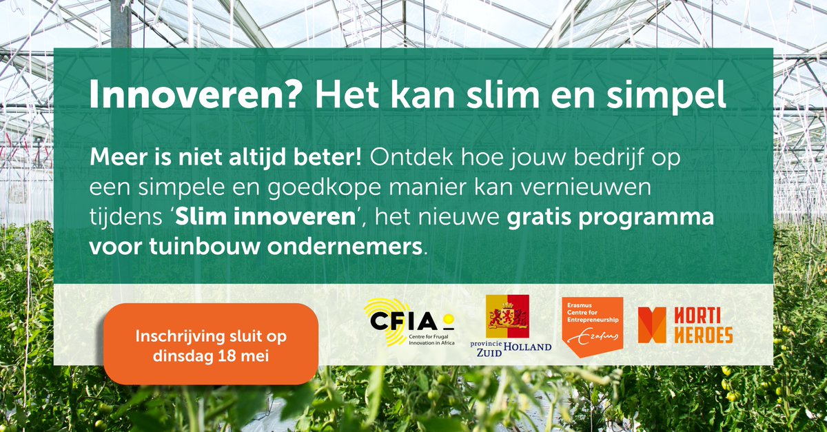 ECE (@entrepren_eur) on Twitter photo Who says that innovation has to be complex and expensive? With #frugal #innovation you can innovate in a simple, smart and affordable way while increasing the end value for your customers 💡🎯 
Find out how in our new ‘Slim innoveren’ programme: ece.nl/frugal-innovat… Who says that innovation has to be complex and expensive? With #frugal #innovation you can innovate in a simple, smart and affordable way while increasing the end value for your customers 💡🎯 
Find out how in our new ‘Slim innoveren’ programme: ece.nl/frugal-innovat…