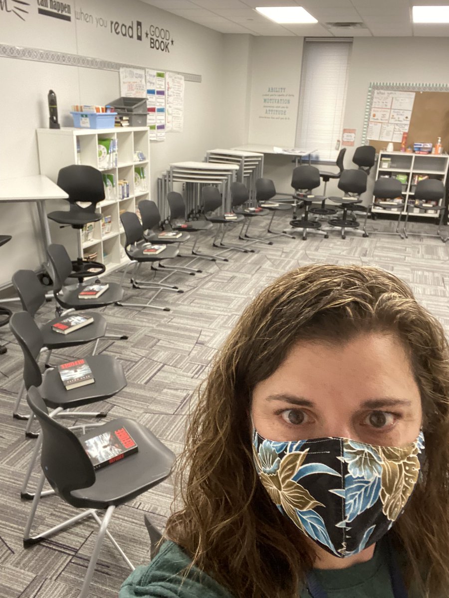 A quick room transformation, so we can finish our novel. These kids have begged everyday to read, “Just one more chapter?” My goal every year is to instill a love for reading. Once again, Alan Gratz and his books have helped me achieve this goal!