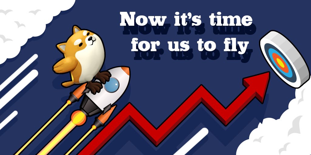 FlydogeOfficial's tweet photo. New meme: Now itβs time for us to fly #doge #shiba #bitcoin #flydoge https://t.co/LUVdynJvWg
