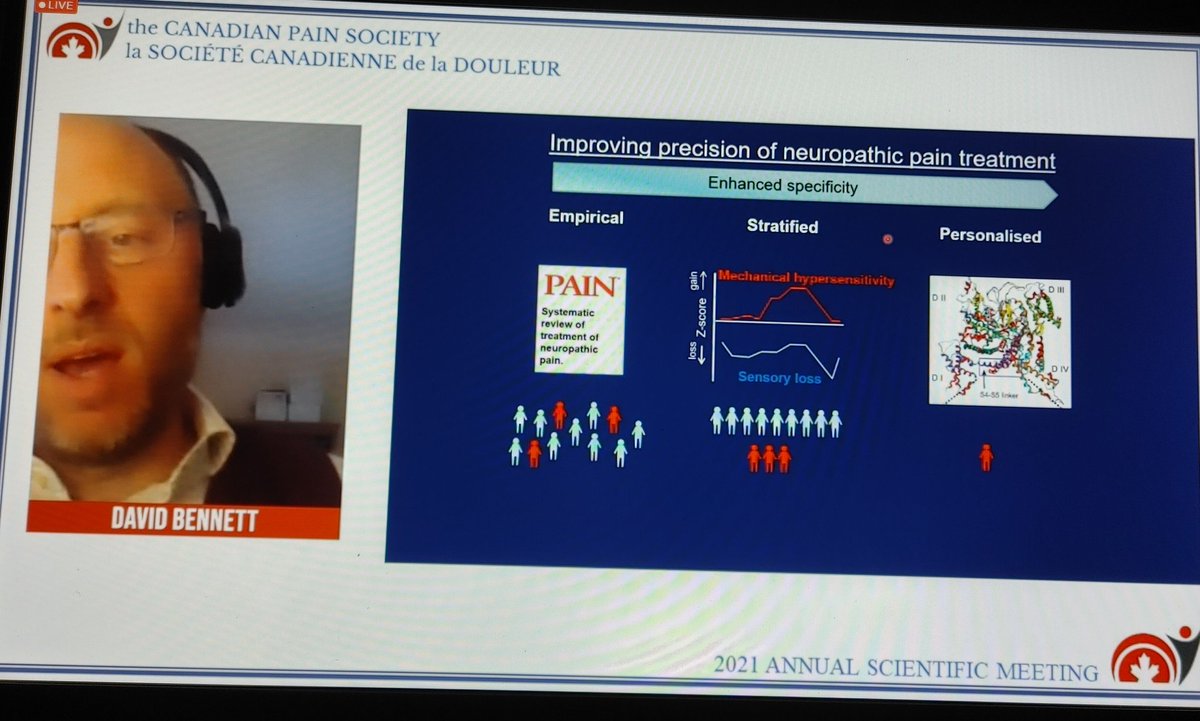 A great keynote session by Dr.Bennett about using a multi-modal approach to understand #neuropathic pain. Learnt a lot about how these approaches can be used to eventually improve #PainTreatment! #CanadianPain21 #KeynoteTalk @CanadianPain