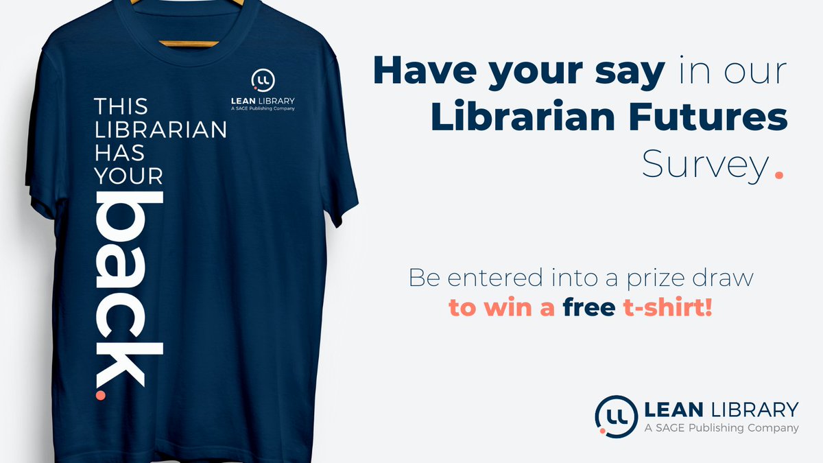 #Librarians, we want to hear from you! 👋 We’re conducting a survey on the librarian-patron relationship and we’d love for you to participate. You could be in with the chance of winning a £100 gift card or a t-shirt! 😍 Take the survey here: leanlibrary.com/community/libr…