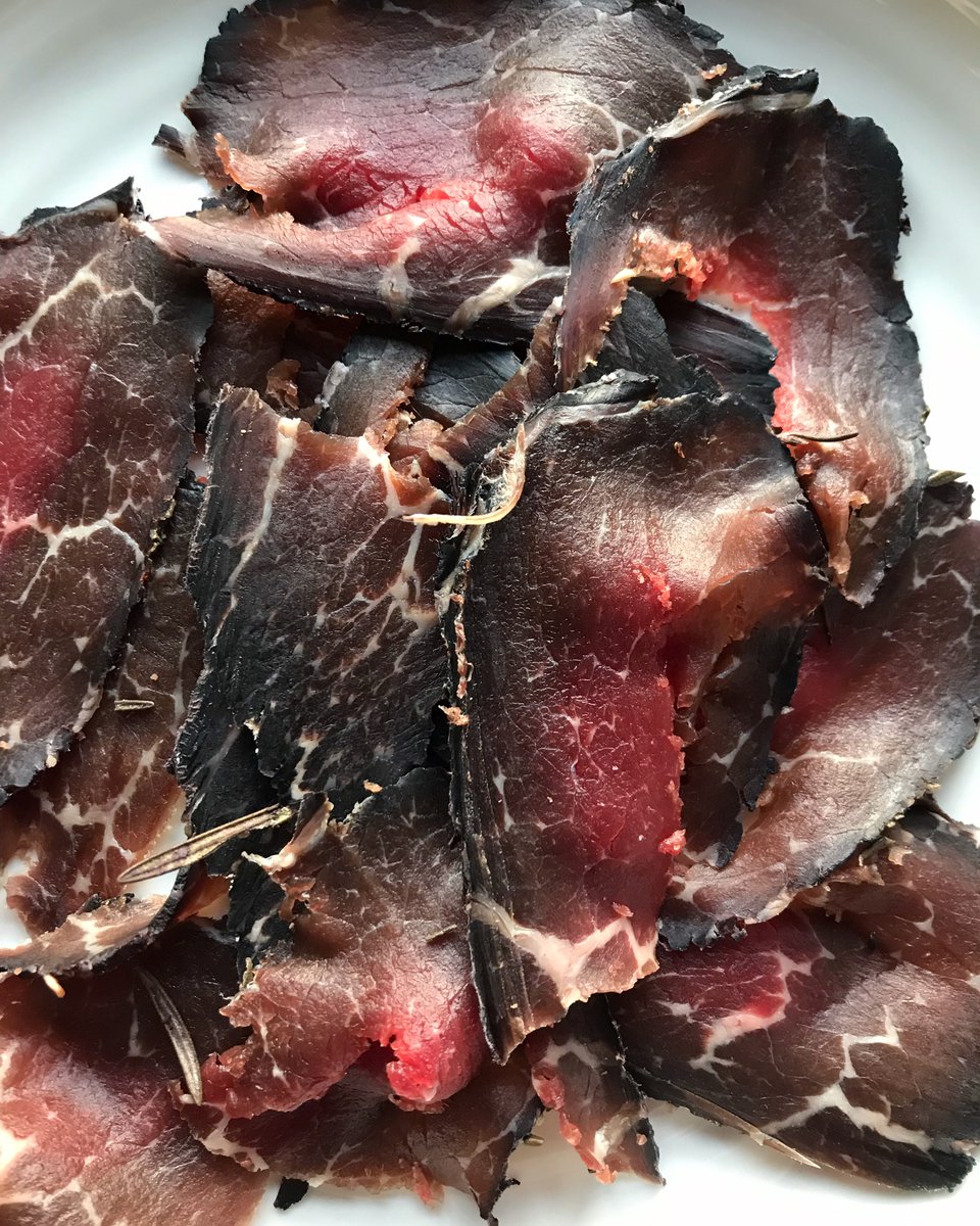 As it's #GreatBritishBeefWeek, I put aside 6 weeks to make #bresaola from our own #Norfolk beef > cured & air dried it's a delight doused in olive oil & cracked pepper > here's the recipe... diaryofacountrygirl.com/2021/04/28/gre… @Ladiesinbeef1 @FarmersWeekly #eatnorfolk @EDP24