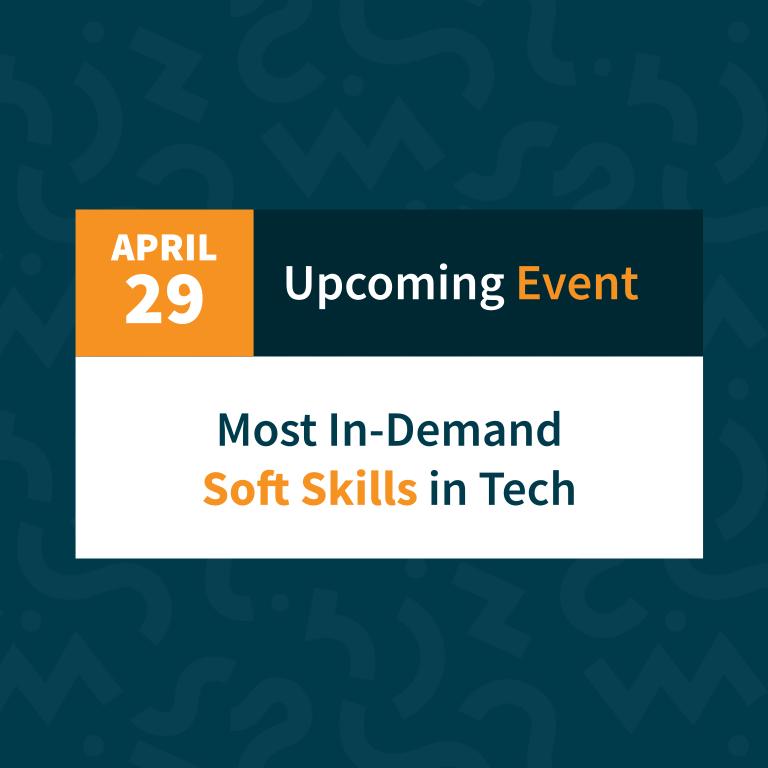 Tomorrow at 5:00pm MDT we're discussing the most in-demand soft skills in the tech industry. This is a great event to gain an understanding of what skill you have, which you lack and how to fill that gap. Link in bio to RSVP #coding #careers #tech #skills