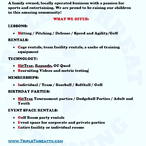 TripleThreatTN's tweet image. It&apos;s warm and dry inside our facility! Perfect day to come check us out! 
Individual memberships, team memberships, golf memberships! #rainyday #pitchingmachines #indoorbattingcages #softball #baseball #golf #murfreesboro #smyrna #rutherford