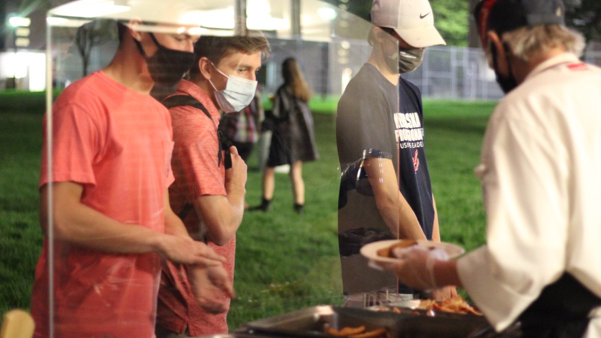 It may have looked a little different but our long-time tradition of Late Night Breakfast continued last night with NWU staff and administrators serving up a well-deserved study break as students finish this last week of the semester before taking their final exams.