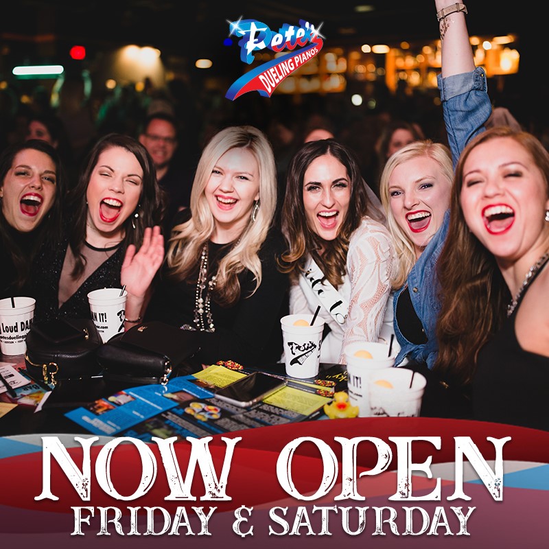 Open Friday &amp; Saturdays.  #peteshouston #weekendfun  #houstontx #houstonnightlife #latenightparty #singloud