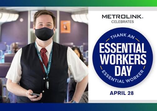 curthagman's tweet photo. @SBCounty has partnered with @Metrolink to proclaim April 28th as #EssentialWorkersDay! SoCal runs thanks to its essential workforce. They ensure the health, well-being, & economic resiliency of local communities.
Thank you to these superheroes for all that they do! https://t.co/Yb0VvHVDOD