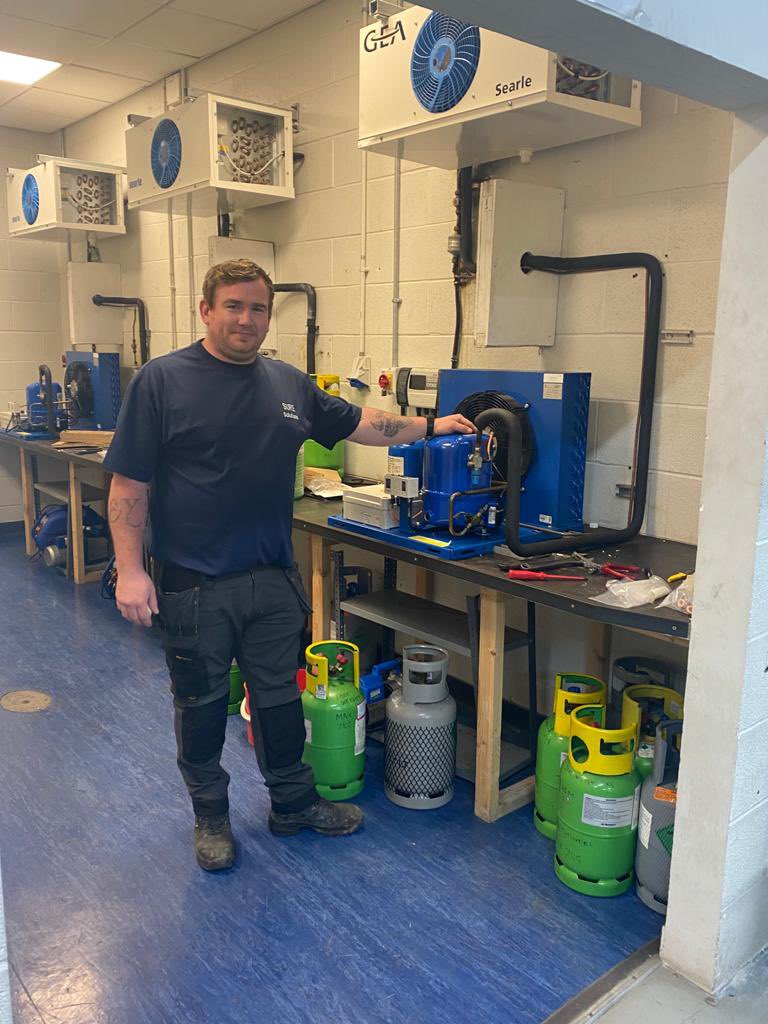 A huge thank you to <a href="/Danfoss/">Danfoss Group</a> for the very generous donation of three large hermetic compressors for our refurbished FGas rigs, part of several improvements being made to our existing workshops including up-to-date refrigeration, air conditioning and heat pump systems.