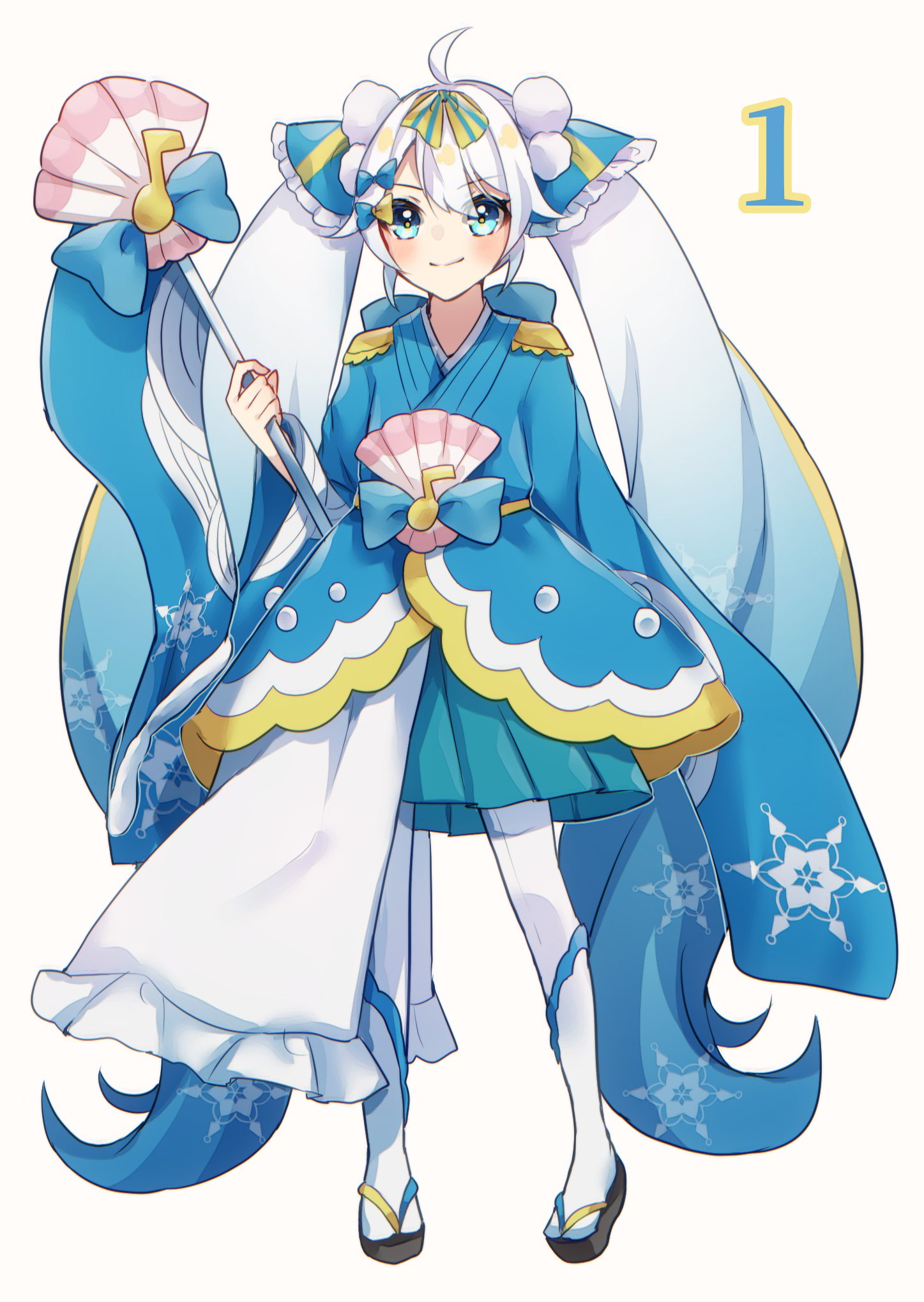 雪ミク　エプロン 初音ミク ,雪ミク 「リクエスト1 雪ミク2012❄️ ふわこちゃん