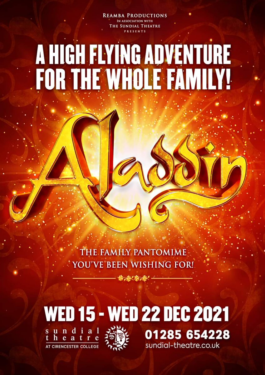 We're still seeking an Aladdin for Cirencesters panto 🧞 please get in touch if you're interested or would like more info ✨