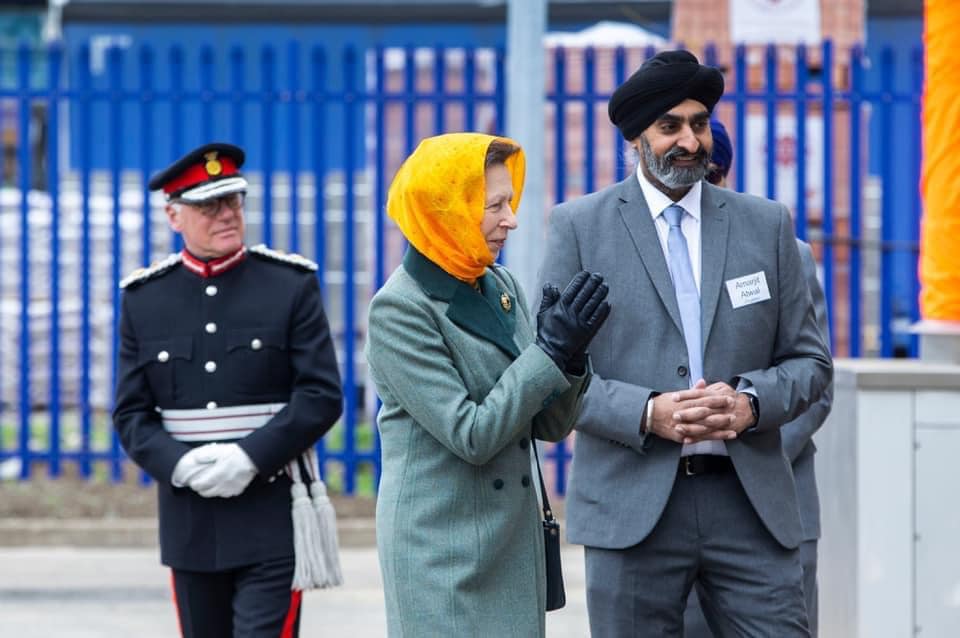 The Princess Royal yesterday visited Northampton and she opened Sri Guru Singh Sabha, Northampton's new Gurdwara and Sikh Community Centre and the Youth Club's new hub.
#PrincessRoyal #NorthamptonGurdwara #SriGuruSinghSabha #sikhcommunitycentre 
#TheHarjinderGillShow #GMediaGroup