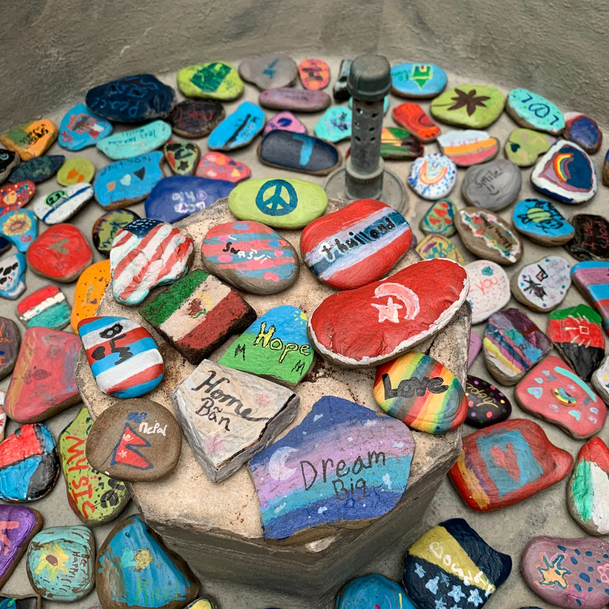 Harrison's Cultural Rock Garden! We celebrate kindness and diversity! Harrison Rocks! <a href="/LkwdSchools/">Lakewood OH Schools</a>