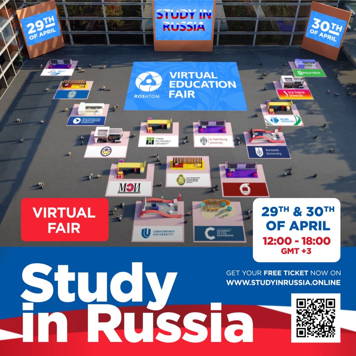 Register now for the Virtual Education Fair to learn more about MIPT and other Russian universities ⏩ bit.ly/3xvxUld

#studyinrussia #virtualfair #education