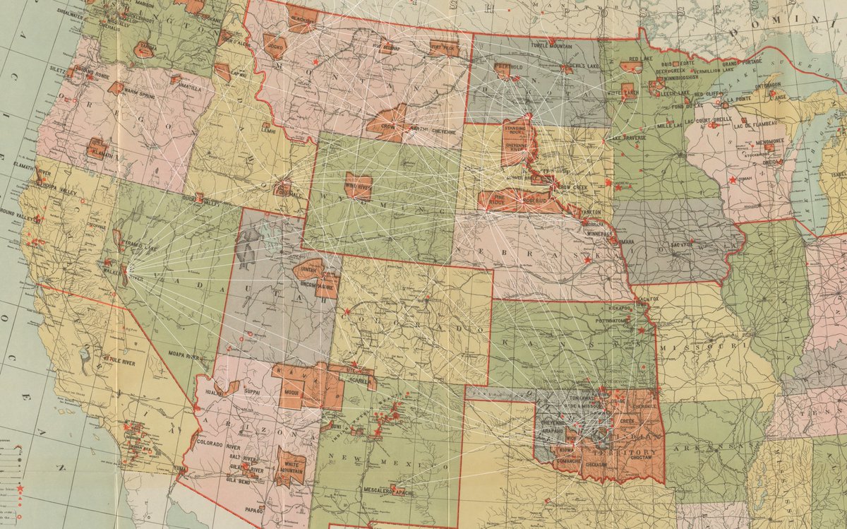 The US govt. went to great lengths to secure reservation borders in the last quarter of the nineteenth century. But Native American mobility couldn't be contained. It is a lesson in the futility of controlling historically arbitrary, colonially defined borders. Thread: