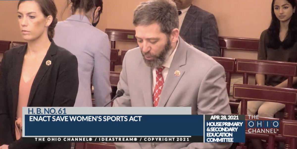 Sponsor testimony from Rep. Jena Powell & Rep. Reggie Stoltzfus on HB 61 has started. As a reminder, this legislation is not based in science and only exists to attack transgender children who want to participate in school sports.