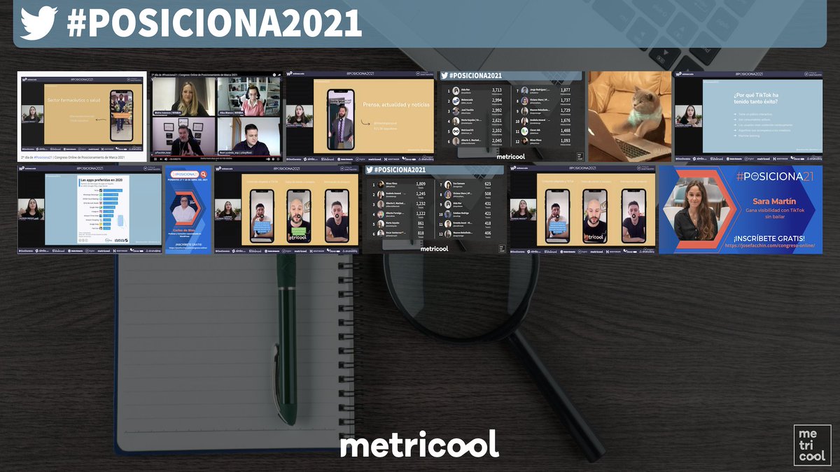Metricool ES (@metricool_es) on Twitter photo ¡Cuántos ejemplos de TikTok 🔝 nos está mostrando
<a href="/saramcarrillo/">Sara Martín</a> en #Posiciona2021! 😮👏👏
Y también llevamos anotaciones de la ponencia de <a href="/bivanova/">☙ Bistra Ivanova ❧</a> y <a href="/AlbaBlanco_D/">Alba Blanco</a> de <a href="/winbiamk/">Winbia</a>, y de <a href="/SoyRost/">Rost Torchinskiy</a> de <a href="/simla_esp/">Simla.com en Español</a> <a href="/Web_escuela/">Webescuela</a> 💪
¡Mirad las últimas imágenes! 👇 ¡Cuántos ejemplos de TikTok 🔝 nos está mostrando
<a href="/saramcarrillo/">Sara Martín</a> en #Posiciona2021! 😮👏👏
Y también llevamos anotaciones de la ponencia de <a href="/bivanova/">☙ Bistra Ivanova ❧</a> y <a href="/AlbaBlanco_D/">Alba Blanco</a> de <a href="/winbiamk/">Winbia</a>, y de <a href="/SoyRost/">Rost Torchinskiy</a> de <a href="/simla_esp/">Simla.com en Español</a> <a href="/Web_escuela/">Webescuela</a> 💪
¡Mirad las últimas imágenes! 👇