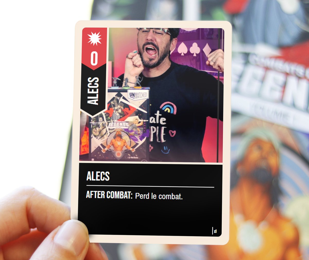IELLO_France's tweet photo. On pensait ajouter quelques nouvelles cartes pour compléter vos decks d'Unmatched, vous en pensez quoi ? 💛

Poke @TricTracCrew @robdaviau @Theo_Sacha @Kaela_Meeples https://t.co/jFBHj8fG1i