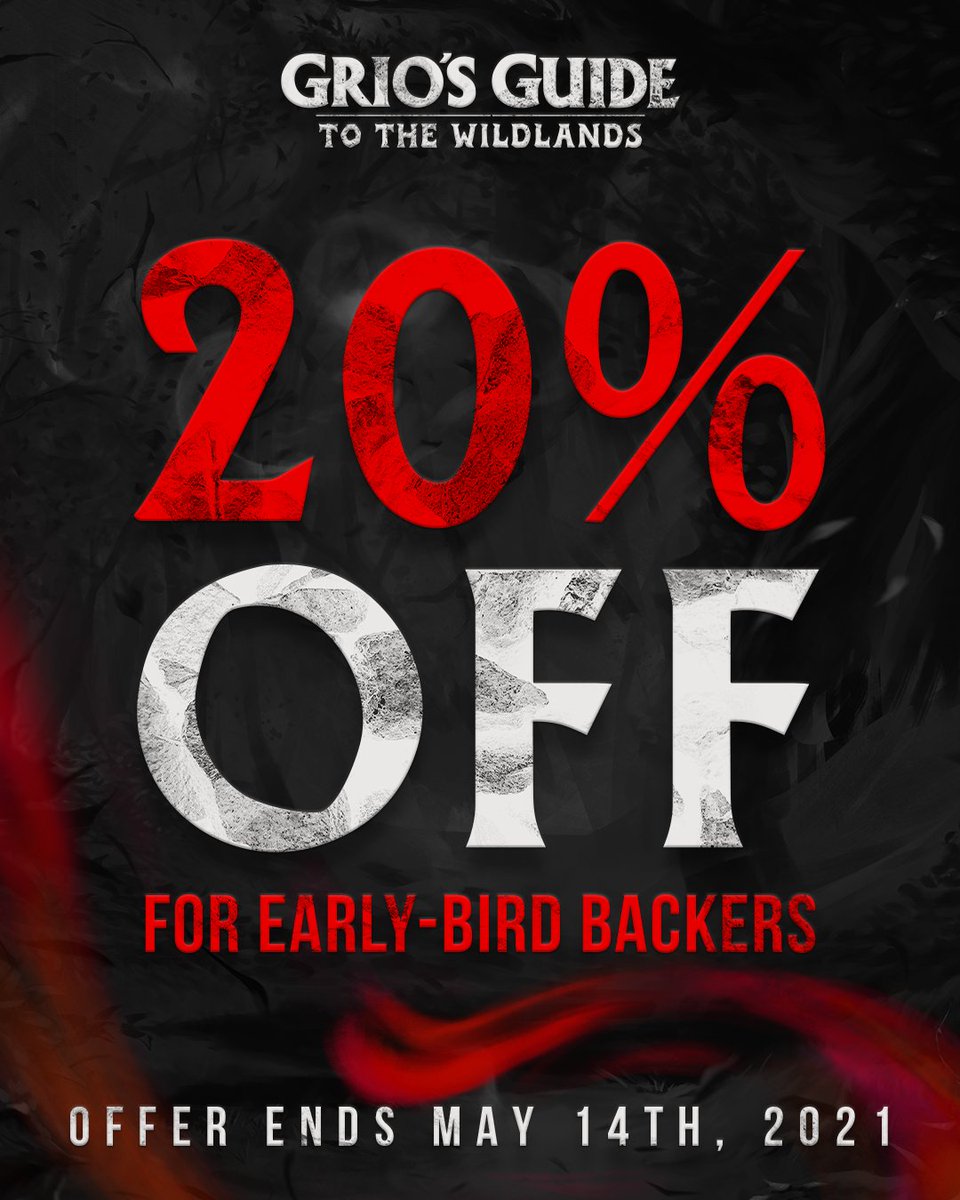 NextLevelDD1's tweet photo. This book will make the wilderness so much more interesting for players and so much more manageable for DMs.

https://t.co/NDJsciPbl9

#dnd5e #griosguidetothewildlands #kickstarter #ttrpg #ttrpgmechanics #ttrpgsolidarity #DungeonMaster https://t.co/OtbGbR5yjI