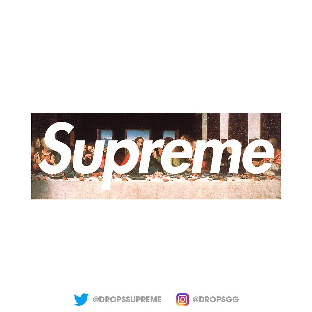 SUPREME LAST SUPPER BOX LOGO 最後の晩餐 | myglobaltax.com