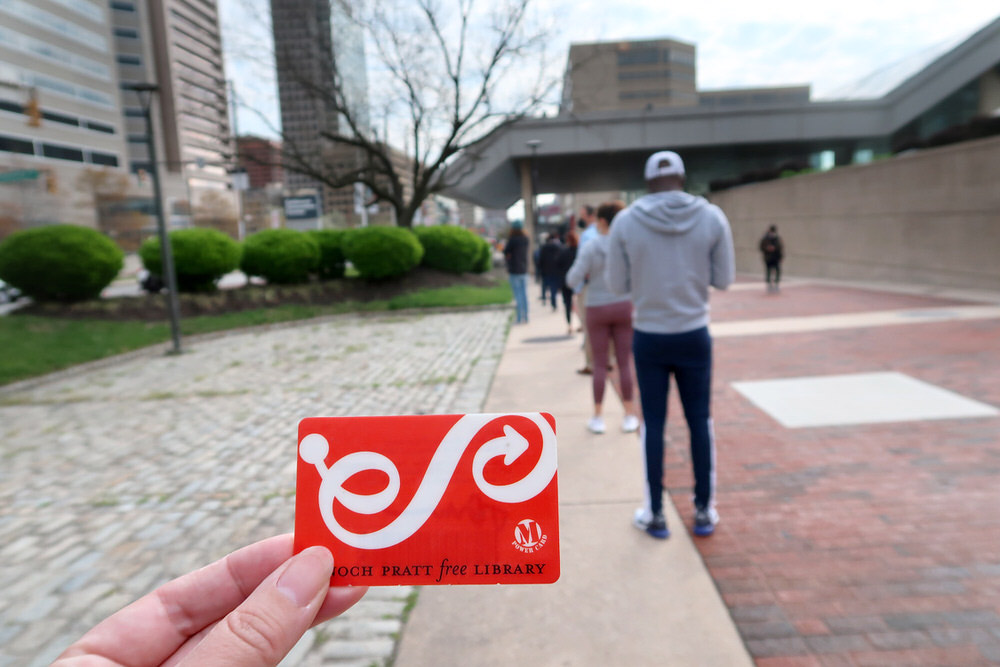 #Baltimore folks, if you're gonna wait in long lines for the #vaccine or in recovery time, have your <a href="/prattlibrary/">Pratt Library</a> card account active to get some free audiobooks, digital magazines, or ebooks in your pocket. eCards are free online, sign up form home! prattlibrary.org/library-cards/…