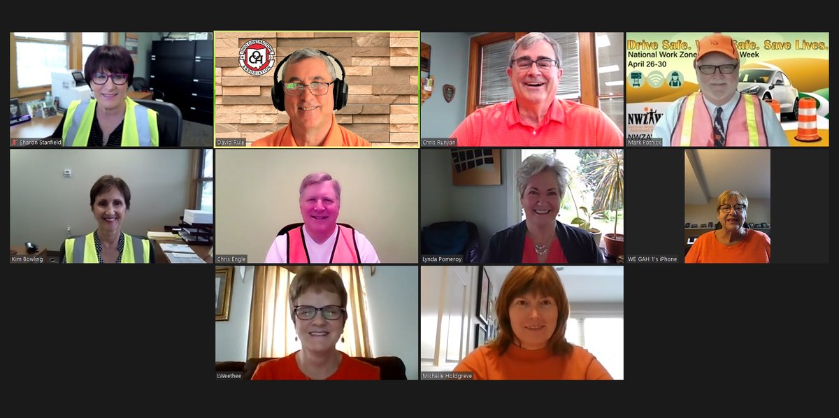 Your OCA staff is wearing orange in recognition of National Work Zone Safety Awareness Week.

There were 4,540 crashes in Ohio work zones in 2020. Eighteen of those crashes were deadly, resulting in 19 deaths. 
#DistractedDriving #payattention #justdrive #putthephonedown