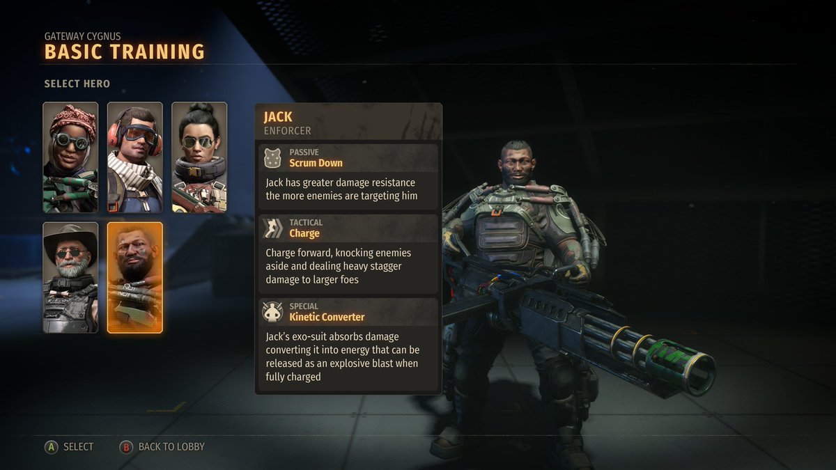 Doomhammer76's tweet image. Ohh I thought there were only 4 characters, I call dibs on Jack!!! #SecondExtinction #XboxSeriesX