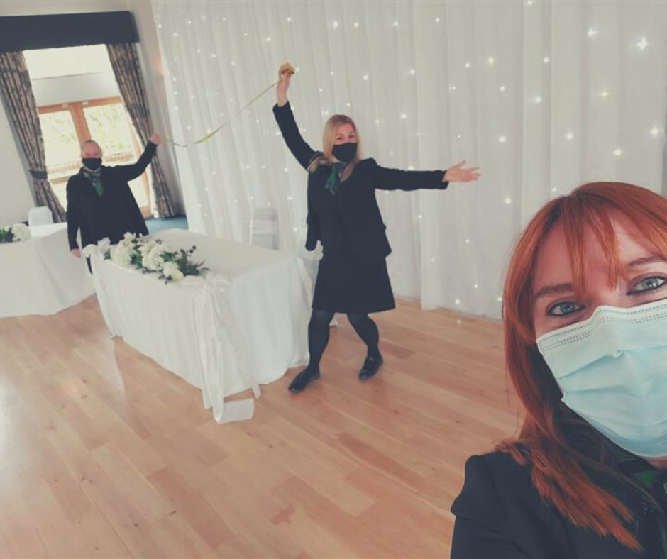 Some of the team making sure everything is safe for a beautiful white wedding 
#weddingvenuewales #weddingvenuesouthwales #weddingsandevents #wedding #isaidyes #engaged #weddingplanning #weddingplanner #weddingswales #weddingday