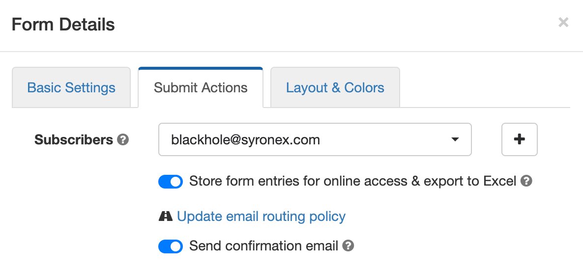 FormSmarts's tweet image. The autoresponder allows you to send an automatic email confirmation when someone submits one of your forms. To start sending respondents a confirmation email, toggle on Send Confirmation Email in the Submit Actions tab of the Form Builder.