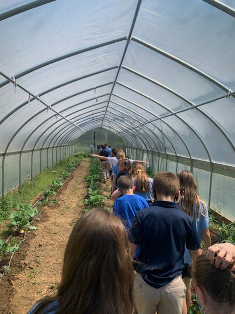 Yesterday, our 5th grade students enjoyed an opportunity for a walking field trip to the Earth and Spirit Center.  We are so blessed with beautiful land to discover.  Thank you <a href="/PESCLouisville/">Earth & Spirit Center</a> for sharing your gifts and knowledge with our students! #agnesproud