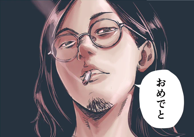 しばたまの誕生日に夫さんの似顔絵と『ゾッとする話』のラストコマを今度代筆する権利をプレゼントしたよ! https://t.co/T0iGoi0M1n 
