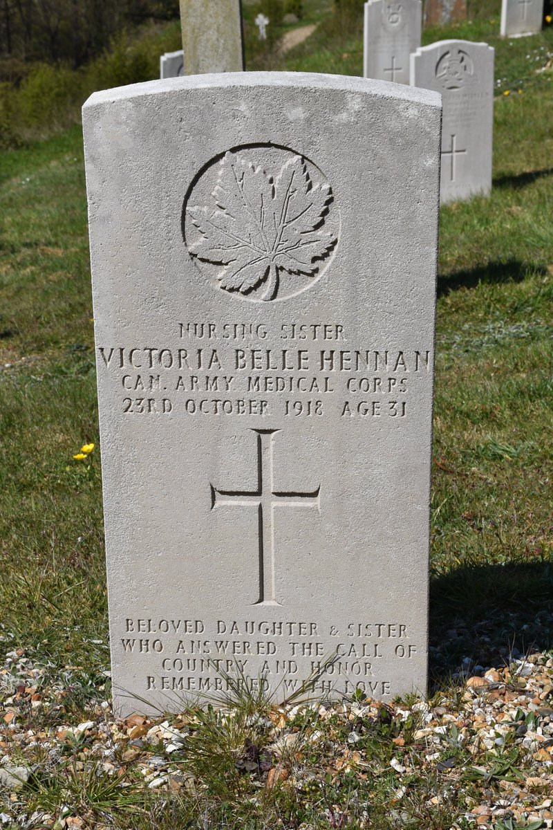 Thread.Following my trip to Shorncliffe yesterday, I resolved to find out more about Victoria Belle Hennan's story. She was born in Roland, Manitoba on 10/12/1886, the eldest child of Henry and Dorothy Hennan (nee Armstrong). She had 2 brothers & 2 sisters. 1/12